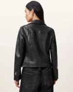 AllSaints Dalby Leather Jacket For Sale