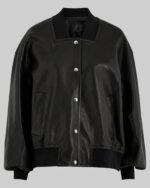 Ana-De-Armas-Black-Leather-Jacket