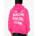 Anti Social Social Club Hoodie Pink - Image 3