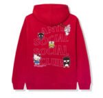 Anti Social Social Club Hoodie Red - Image 3