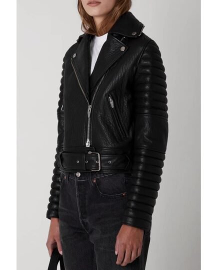 The Arrivals Leather Biker Jacket