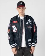 Atlanta Braves On Field Navy Jacket