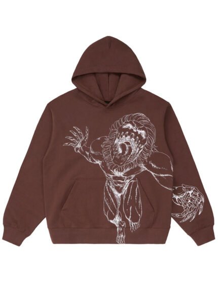 Attack-On-Titan-Jaw-Line-Hoodie-Brown