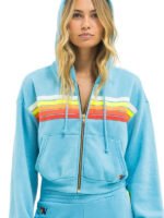 Aviator Nation Hoodie Blue Zip Women