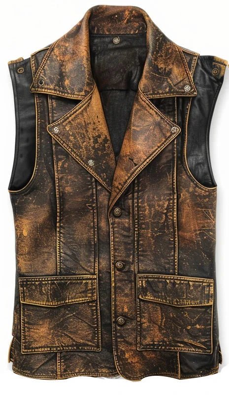 AzielDistressedBrownLeatherVest_1800x1800_85578801-a7e3-4310-877d-eb76d793ca20 Vintage Brown Leather Vest For Men Zing Apparel