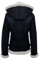 B 3 Premium Black Leather Bomber Shearling Jacket Buy