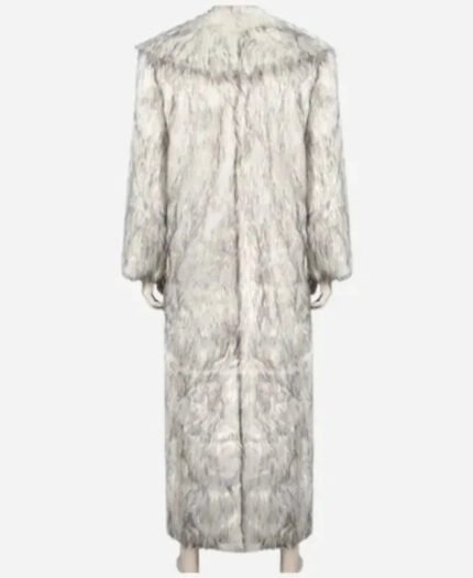 Ryan Gosling Ken White Shearling Women Fur Coat Zing Apparel