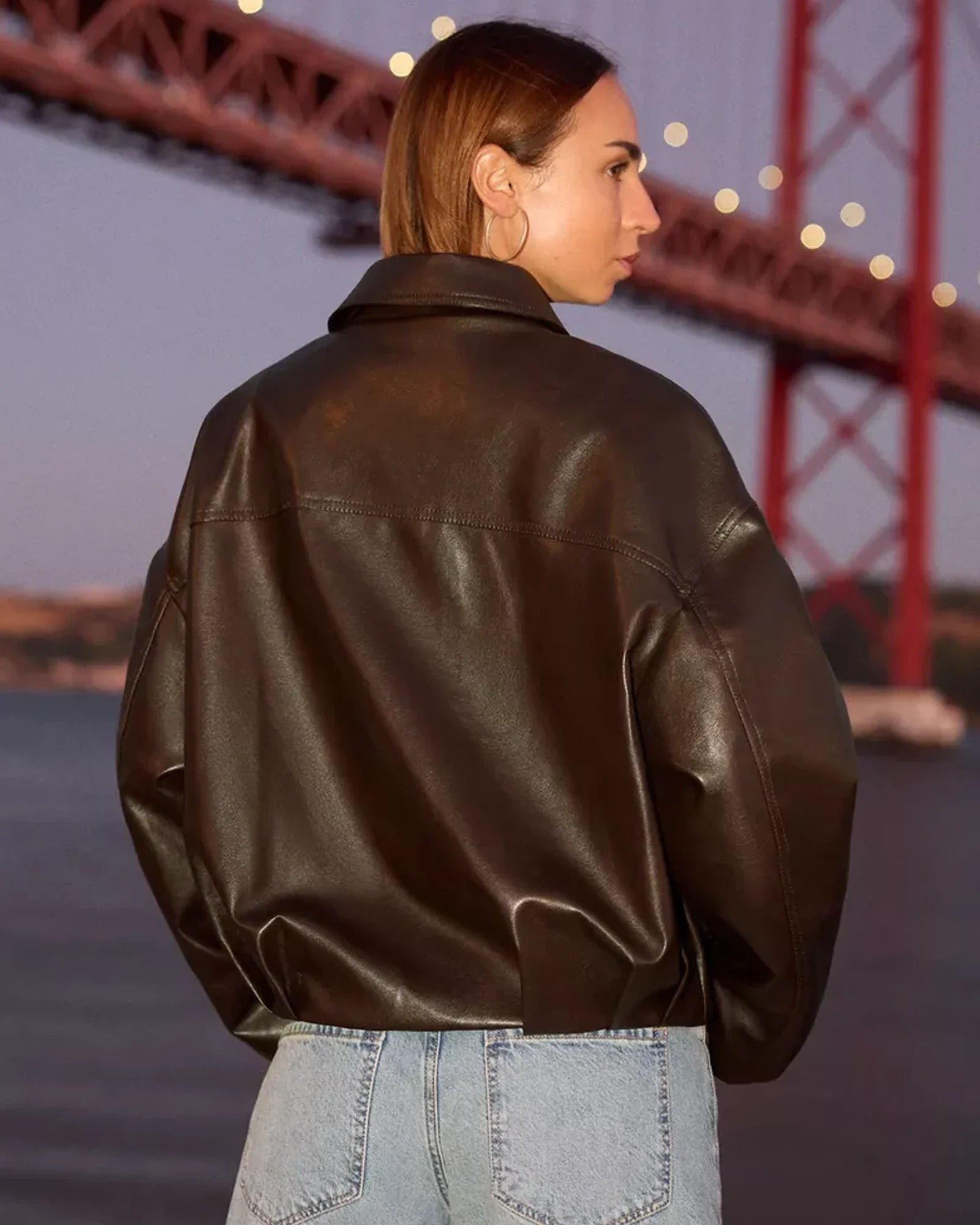 Bershka-Brown-Leather-Jacket Bershka-Brown-Leather-Jacket