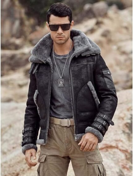 Black-Shearling-Leather-Jacket