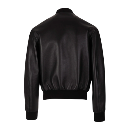 Plain Leather Bomber Jacket Women, Black Zing Apparel