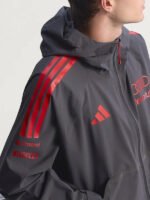 BlackHoodedRainMechanicsJacketAdidasxAudi