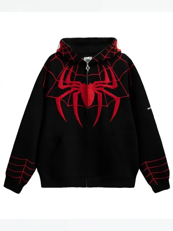 Black_Spiderman_Hoodie Black Spiderman Hoodie - Image 1