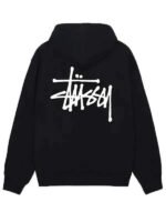 Black_Stussy_Zip_Up_Hoodie_For_Men_and_Women