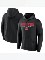 Black Wisconsin Badgers Hoodie - Image 2
