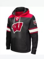 Black Wisconsin Badgers Hoodie - Image 13