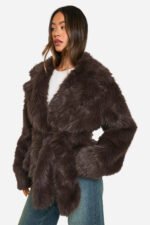 Boohoo-Faux-Fur-Brown-Jacket