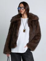 Boohoo-Vintage-Look-Faux-Fur-Jacket-Brown