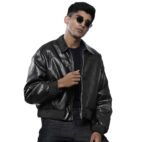Boxy Leather Jacket - Image 4