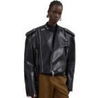 Boxy Leather Jacket - Image 2