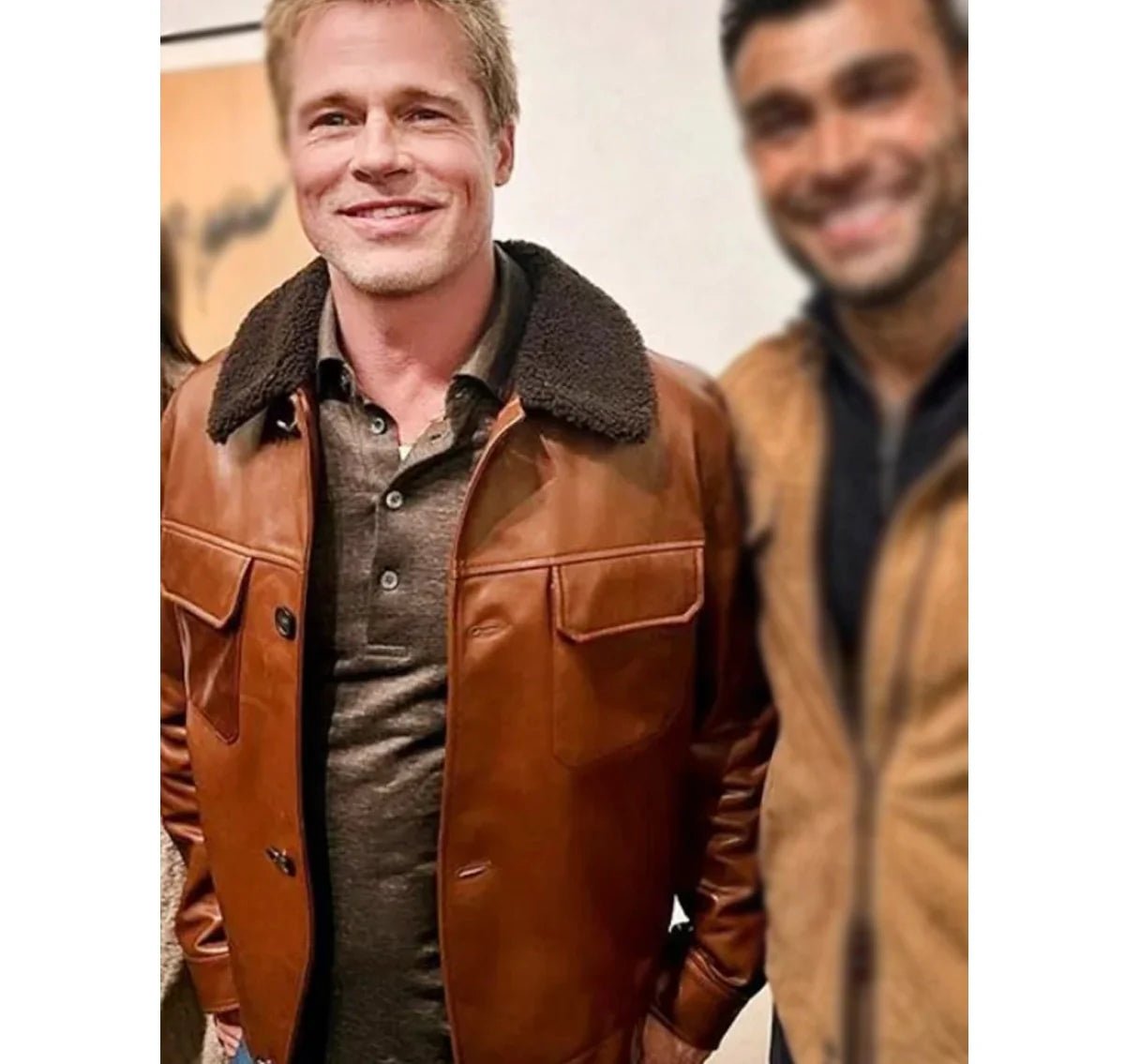Brad-Pitt-Art-Exhibit-LA-Jacket Brad-Pitt-Art-Exhibit-LA-Jacket