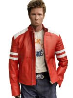 Tyler Durden Fight Club Red Leather Jacket - Image 5