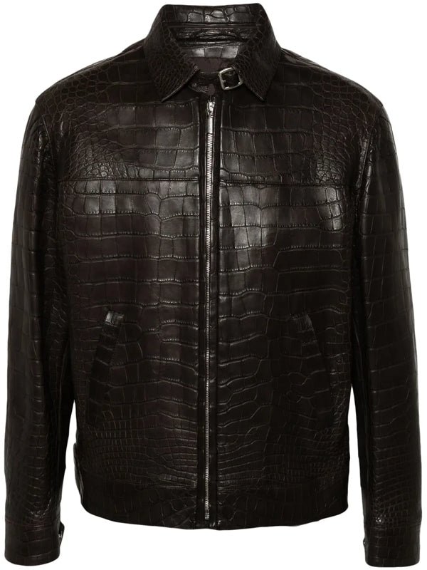 Brioni-Mens-Black-Embossed-Leather-Jacket Brioni-Mens-Black-Embossed-Leather-Jacket