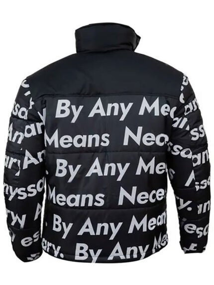 Goku Drip Black Puffer Jacket