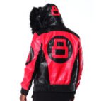 Buy_8_Ball_Red_Leather_Hooded_Jacket