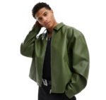 Boxy Leather Jacket - Image 8