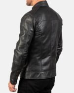 Dean Black Leather Biker Jacket