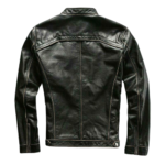Buy Hudson Black Leather Biker Jacket