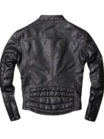 Cafe Racer Distressed Cow Hide Leather Jacket - Image 3