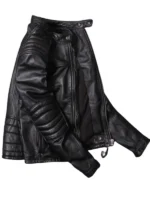 Cafe Racer Distressed Cow Hide Leather Jacket - Image 2