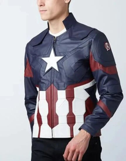 Captain America Leather Jacket Zing Apparel