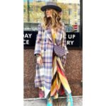 And Just Like That S02 Carrie Bradshaw Plaid Coat - Image 2