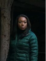Catherine Weaver The Night Agent  Green Puffer Jacket