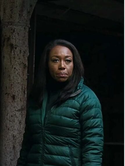 Catherine Weaver The Night Agent  Green Puffer Jacket