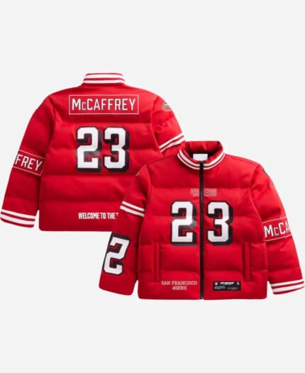 Christian McCaffrey 49ers Off Season Puffer Jacket Zing Apparel