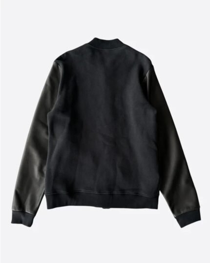 Chrome Hearts
Black Leather Varsity Jacket