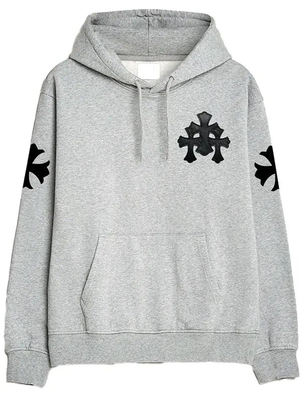 Chrome_Hearts_Hoodie_Grey Chrome Hearts Hoodie Grey - Image 1
