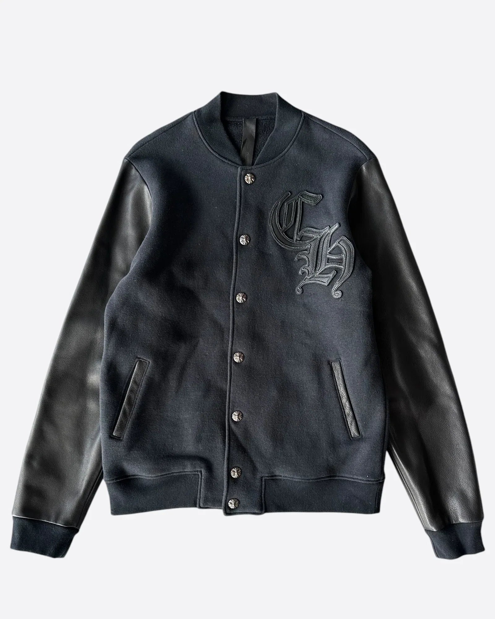 Chrome_Hearts_Leather_Varsity_Jacket Chrome Hearts Leather Varsity Jacket