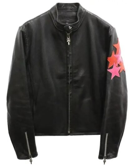 Chrome Hearts Star Patch Leather Jacket