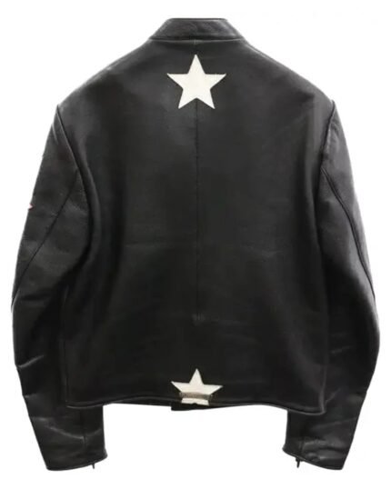 Chrome Hearts Star Patch Leather Racing Jacket