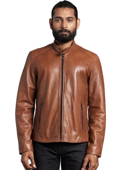 Cognac Leather Jacket
