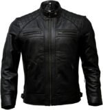 Cuir Dor Men Genuine Leather Biker Jacket
