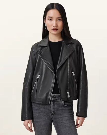 Dalby Leather Biker Jacket