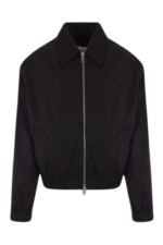 Casual Cotton Zipper Jacket Women, Black Zing Apparel
