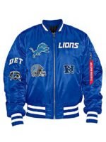 Detroit Lions Bomber Jacket - Image 4