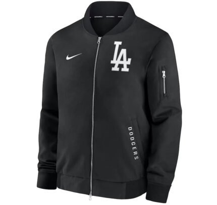Dodgers Nike Bomber Jacket Black