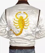 Bomber Jacket Men Quilted Style, White Zing Apparel